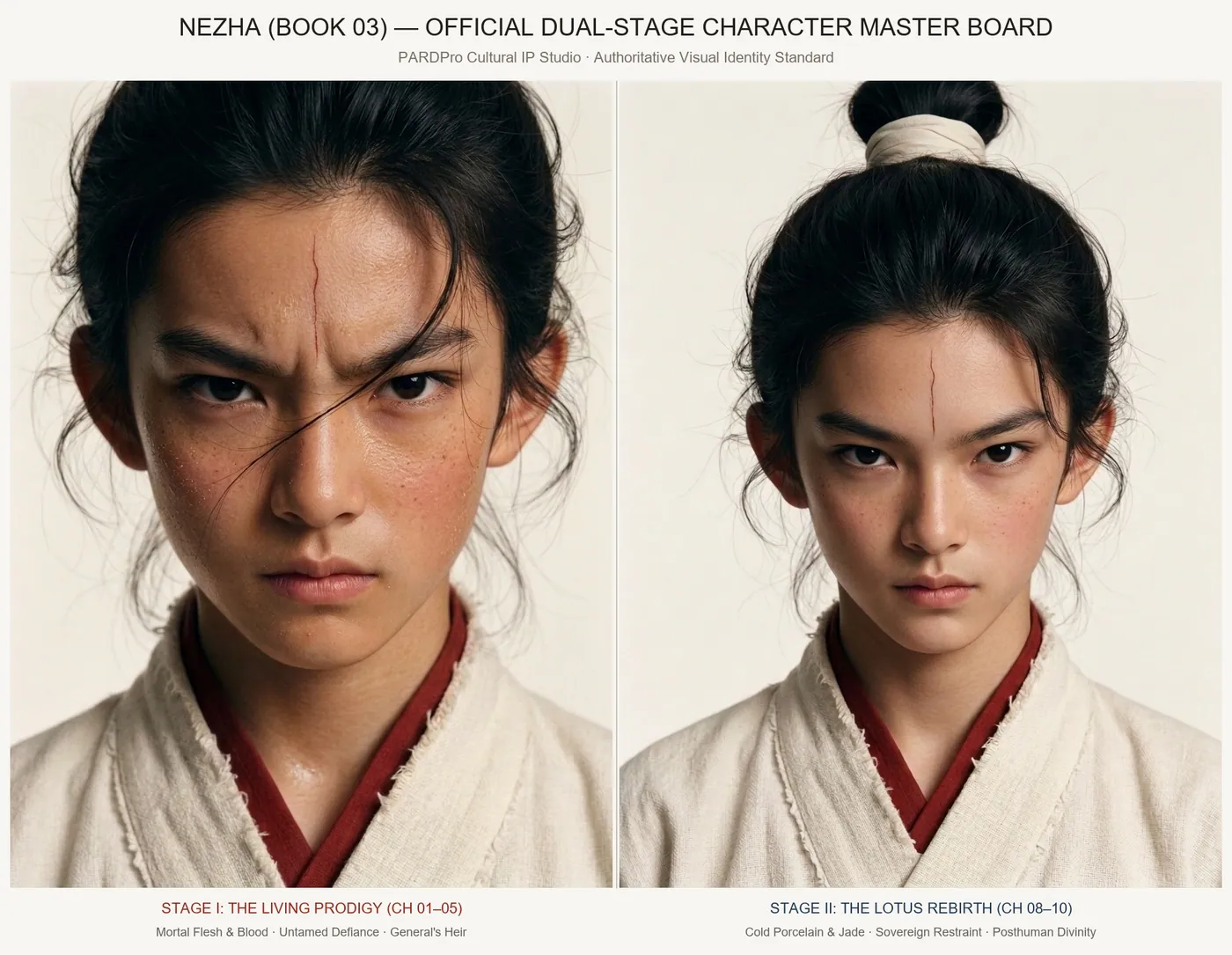 Nezha living and lotus body identity study